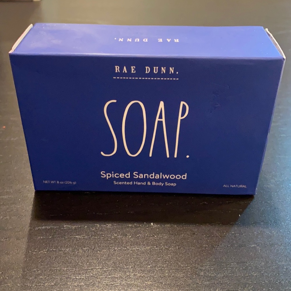 RAE DUNN SOAP bar soap - spiced sandalwood
